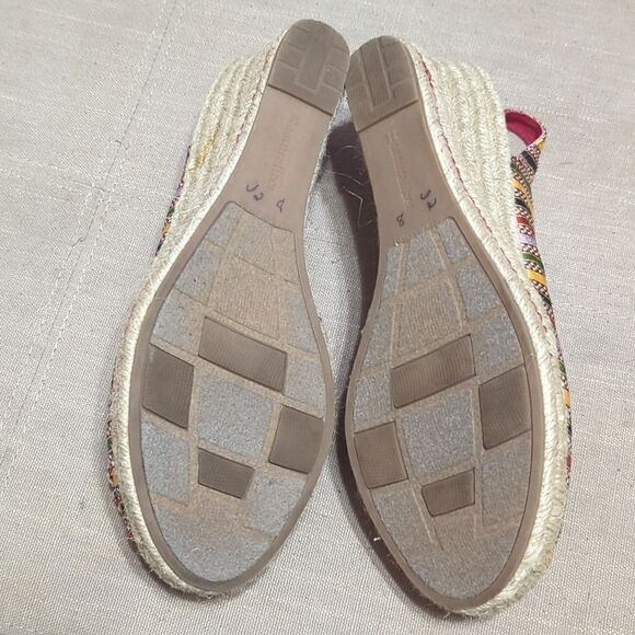 Naturalizer Berlynn multi-colored canvas elastic slingback espadrille wedge 8 - Picture 6 of 8